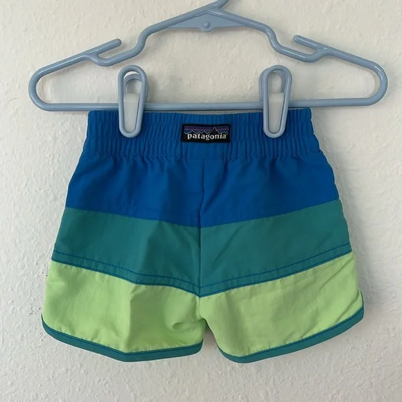 Patagonia Baby Boardshorts in Blue and Green